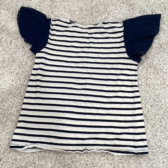 Gap Kids striped t-shirt with flutter sleeves - Picture 3 of 4